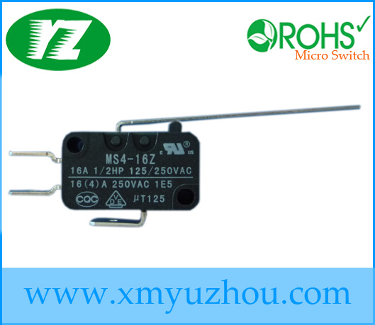 Long Lever Solder Terminal Spdt Micro Switch 16A