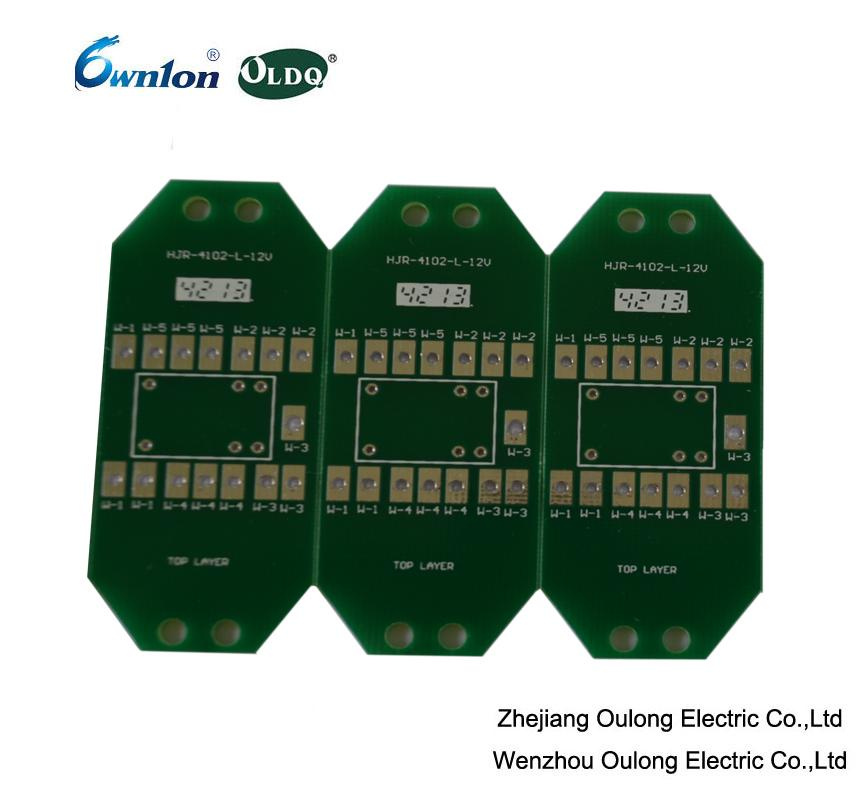 Double Sided Hal Lf PCB with Green Solder Mask
