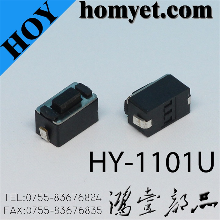 Professional Supplier SGS SMD Type Tact Switch 2pins SMT 6*3.5mm Square Tactile Switch