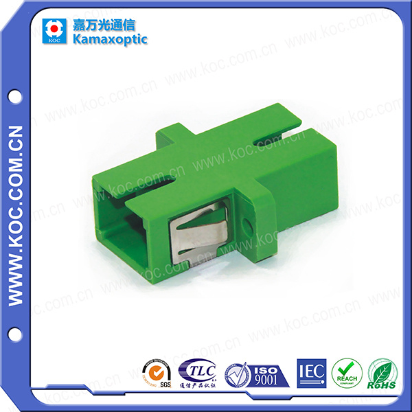 Sc Optical Fiber Adapter with Flange