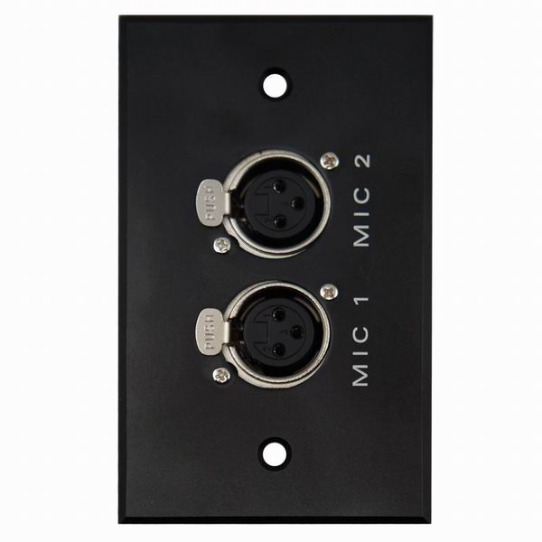 Aluminum XLR Wall Socket, Face Plate (9.2089)