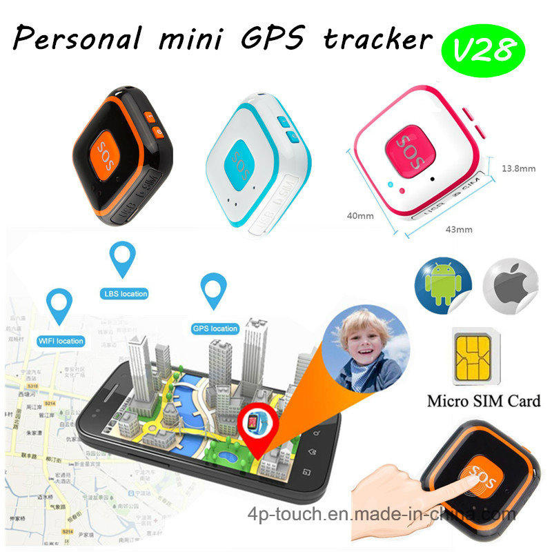 Real-Time Tracking Personal Large Sos Button GPS Tracker (V28)