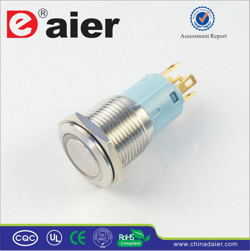 16mm IP67 Waterproof Electrical Push Button Switch (LAS3-16F-11E)