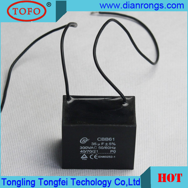 Cbb61 Capacitor 450VAC Popular Used in Fan P2 Capacitorcbb61