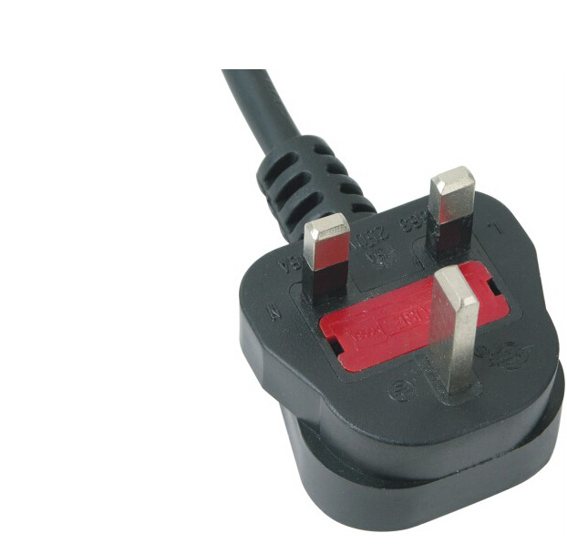 Standard Type UK Power Cord with Bsi Certificate