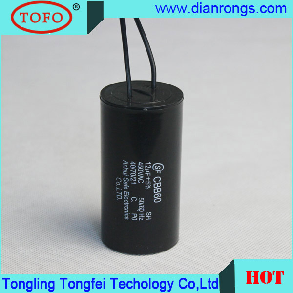 450V 12UF Cbb60 Wire Series Screw Capacitor