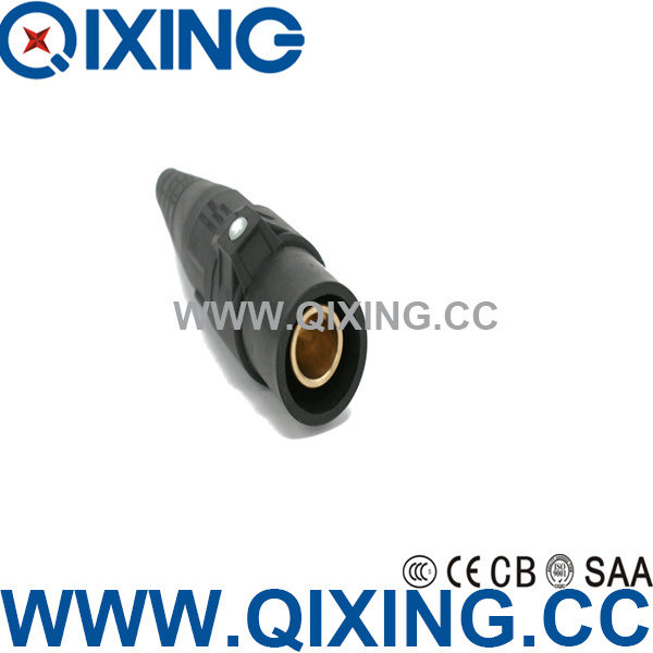 Qixing Cee/IEC Cam-Lock Connector IP44 400A 600V Black