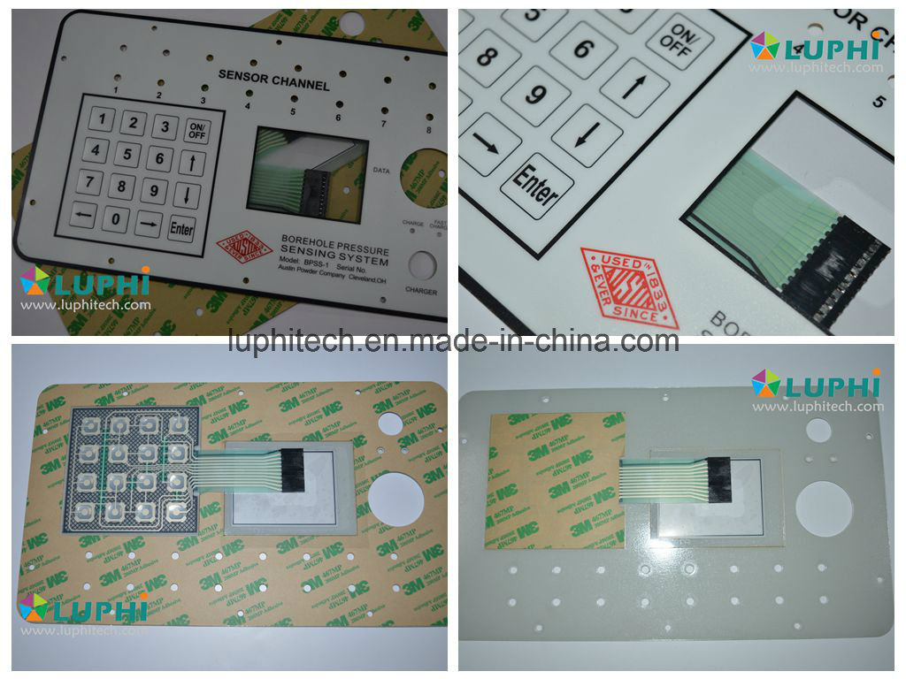 Embossed Buttons Membrane Keypad with Metal Domes Waterproof Shielding Layer