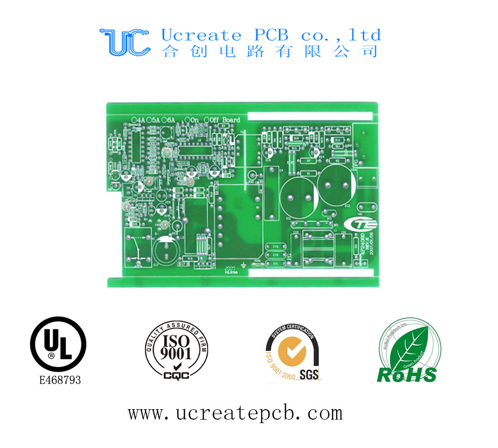 High Quality PCB for Power Amplifier with Green Solder Mask