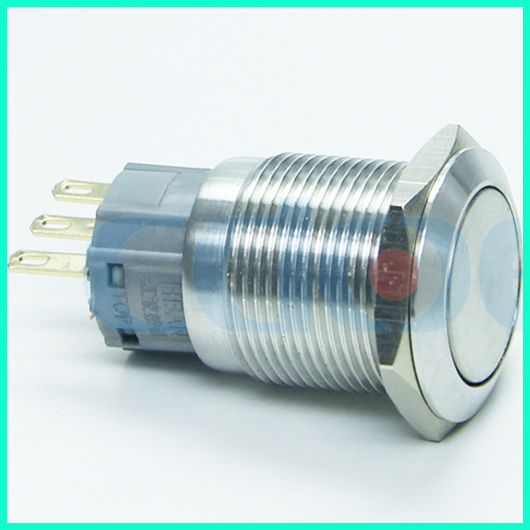 19mm Metal Latching Type Push Button Switch with CE, CCC