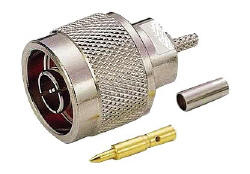 N Male Straight Crimp Type RF Connector for Rg316 Cable