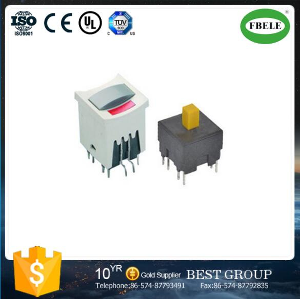 Plastic Push Button Switch, Momentary Push Button Switch with LED