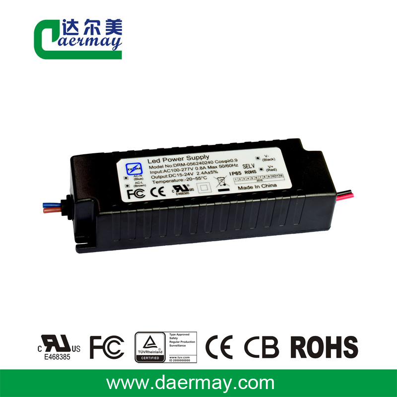Outdoor Waterproof IP65 LED Driver 24V 56W