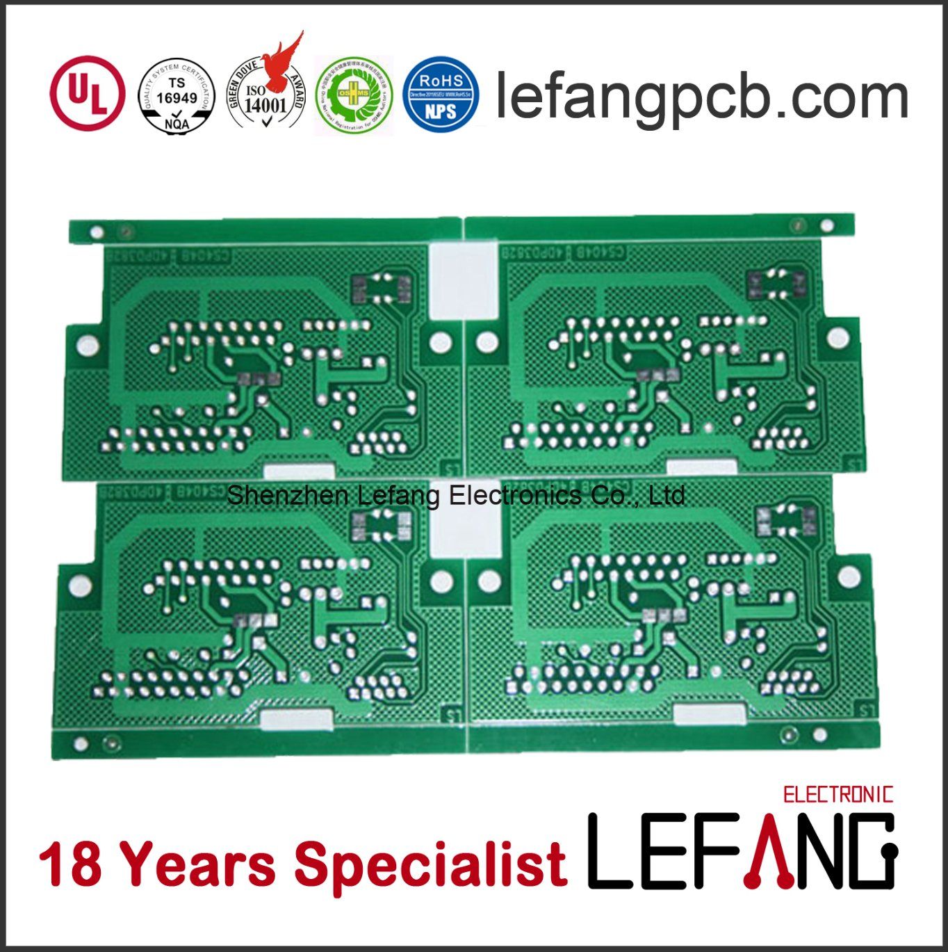 Fr-4 Printed Circuit Board PCB for Vehicle Key Control