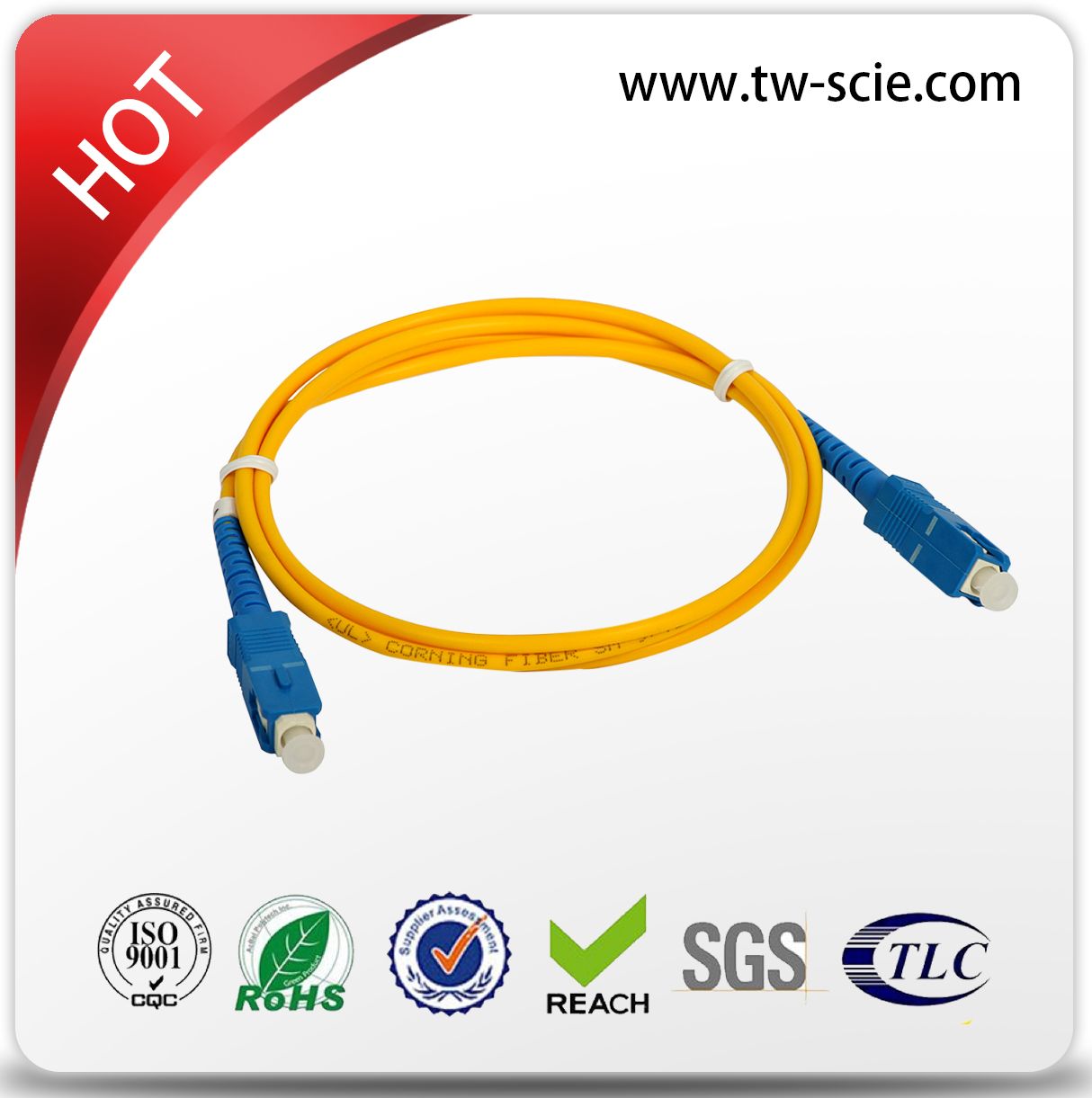 Single Mode Simplex 3.0mm Sc-Sc Fiber Patch Cord