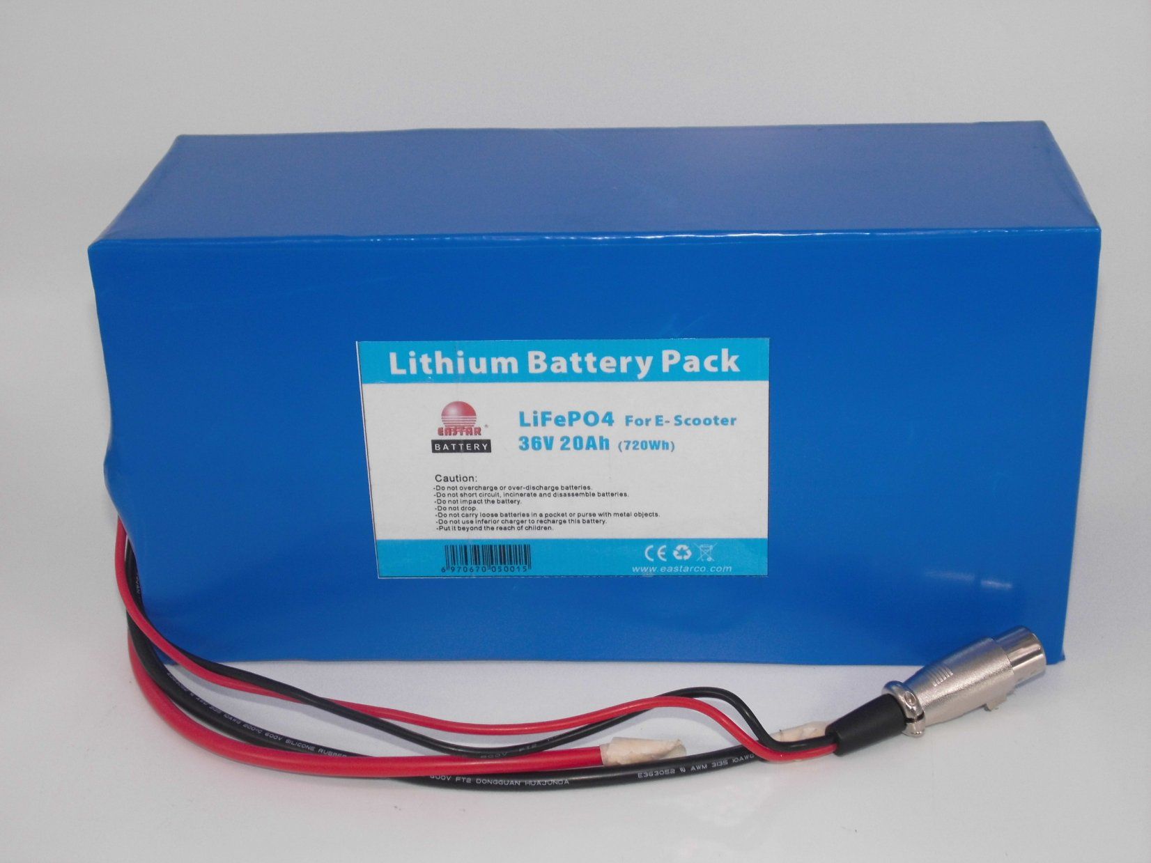 LiFePO4 Battery 36V 20ah for Skate Board