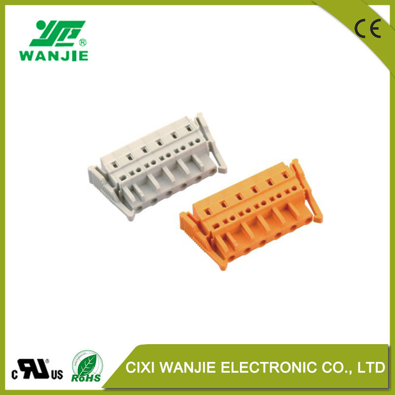 Wago Mcs Terminal Block, Spring Clamp, Pluggable Connector Wj0601/0701-01xx, Pitch 7.5/7.62mm