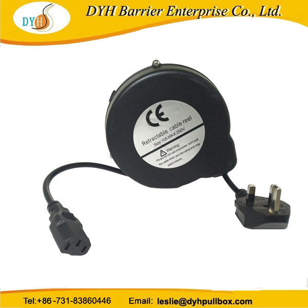 Britain Standard Plug Reel Cover Retractable Cable Recoiler