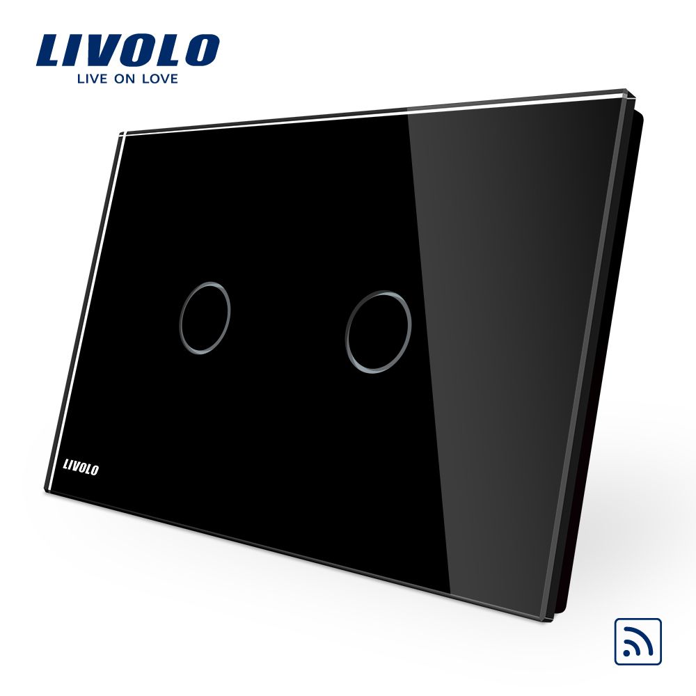 Livolo Wireless Light Switches Smart Intelligent 2 Gang Remote Switch Vl-C902r-11/12