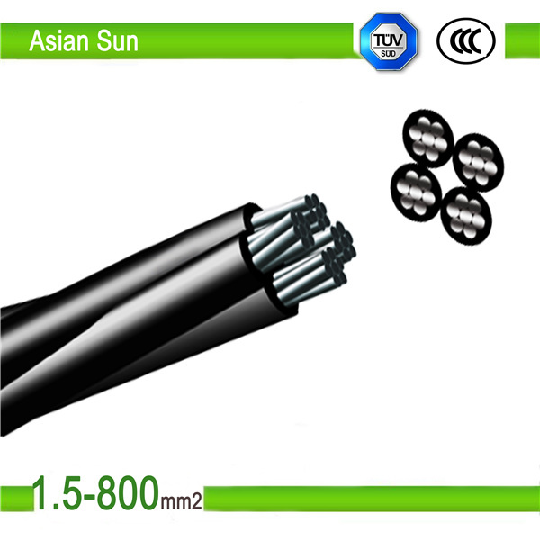 0.6/1kv Yellow ABC Cable, Quadruplex Service Drop, Aluminum Wire