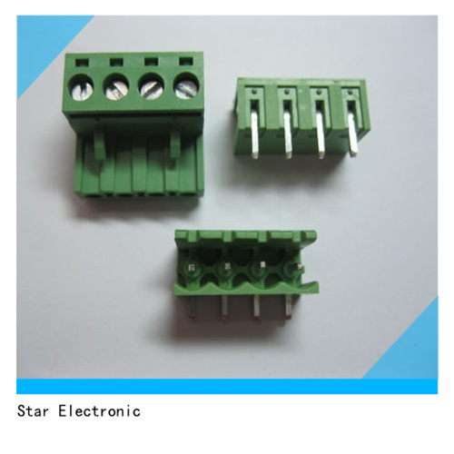 PCB Screw Terminal Block Pluggable Type Green