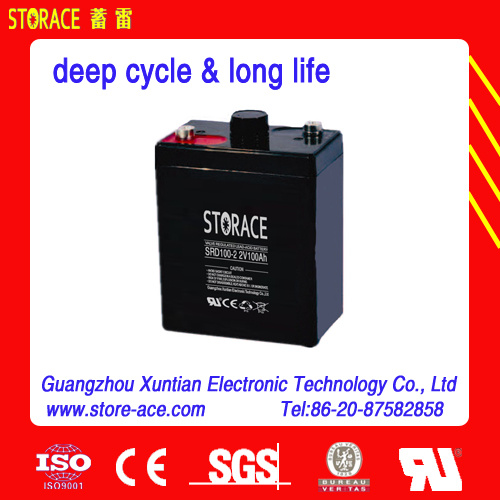 Sealed Lead Acid AGM Battery 2V 100ah