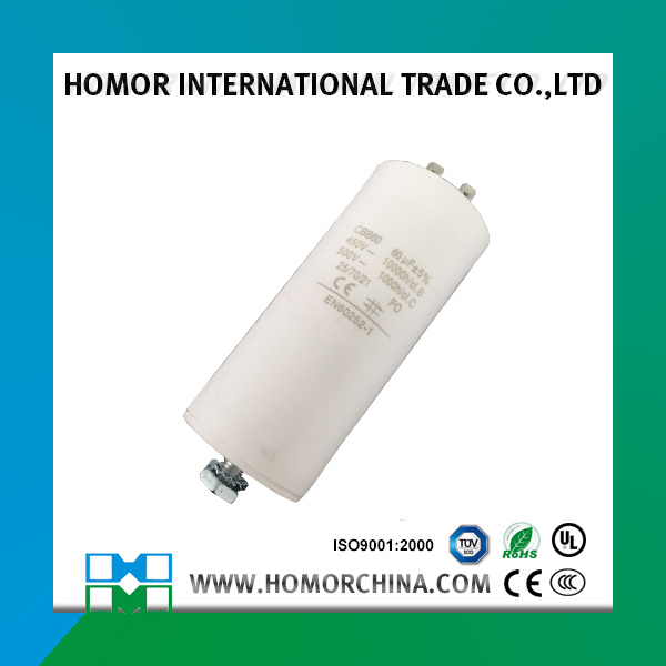 Cbb60 Series AC Motor Capacitor 60UF 450V
