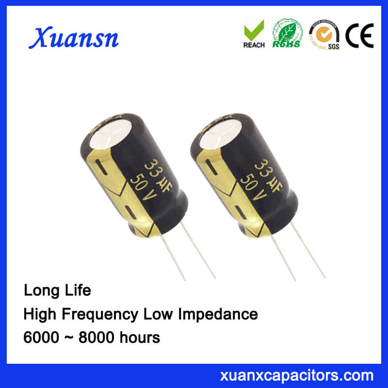 Good Quality 33UF 50V Capacitor Electrolytic 6000hours
