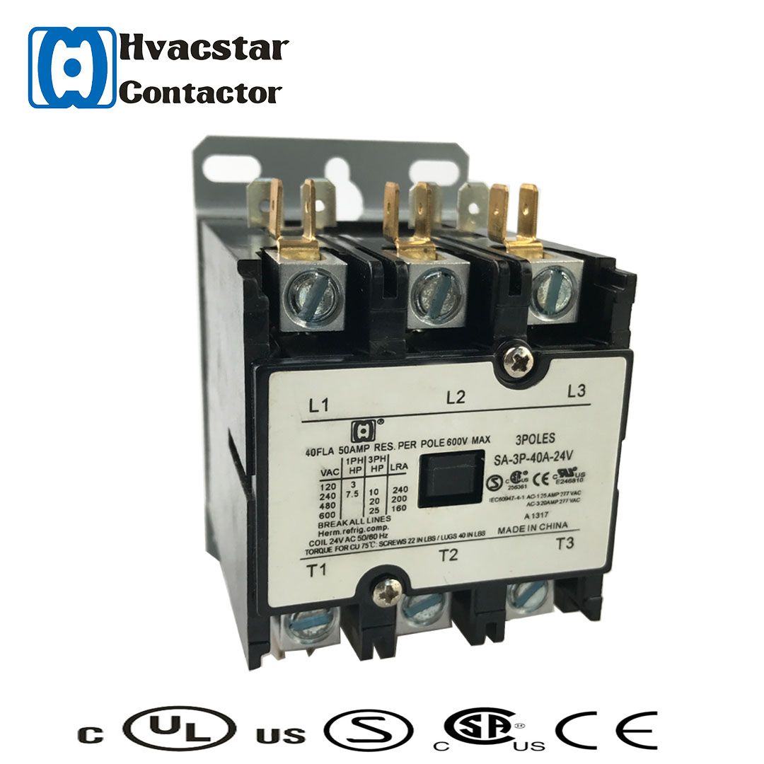 3 Pole 40 Fla 24V Contactor for Industria L Electrical