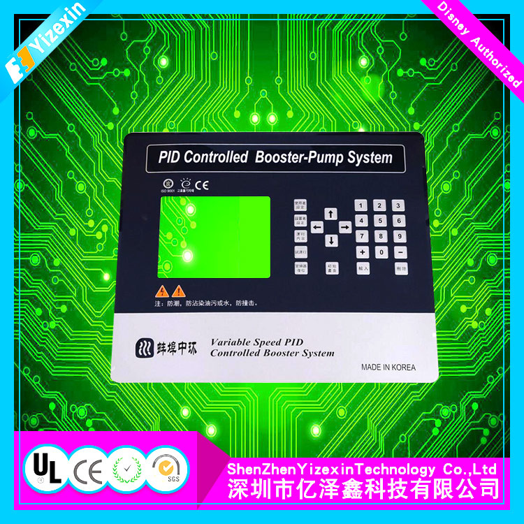 China OEM Professional Matte Finish Button Touch Panel Membrane Switch
