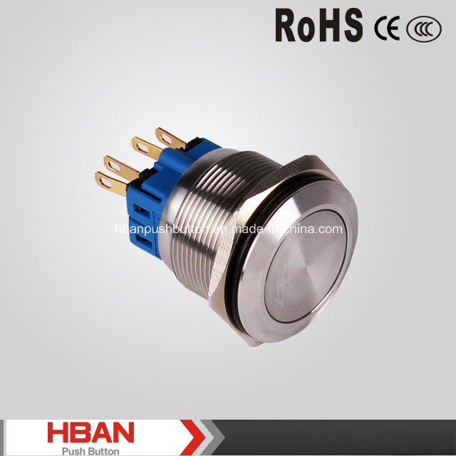 Hban 22mm Metal Push Button Switch Reset/Lock Type