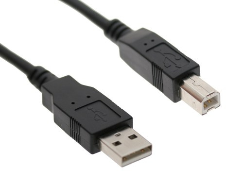 Black Color USB Printer Cable Style No. UC-003