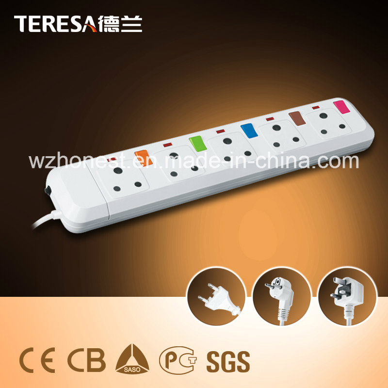 Extension Socket with Individual Switch 5 Way British Electrical
