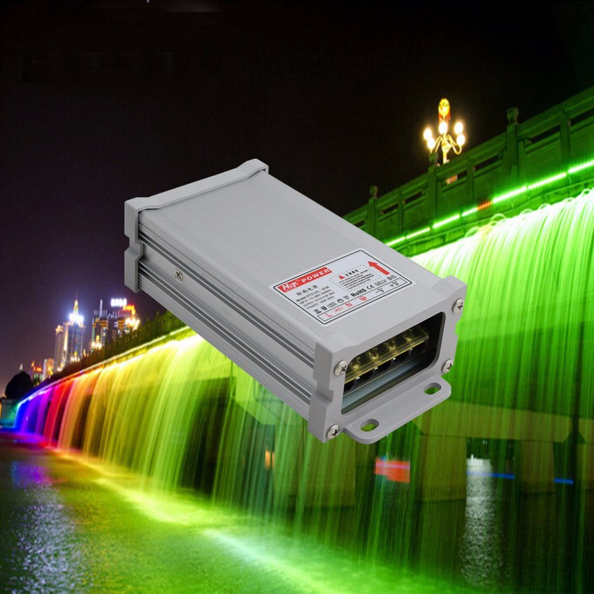 12V 5A Rainproof Outdoor LED Power Supply for Lighting Project