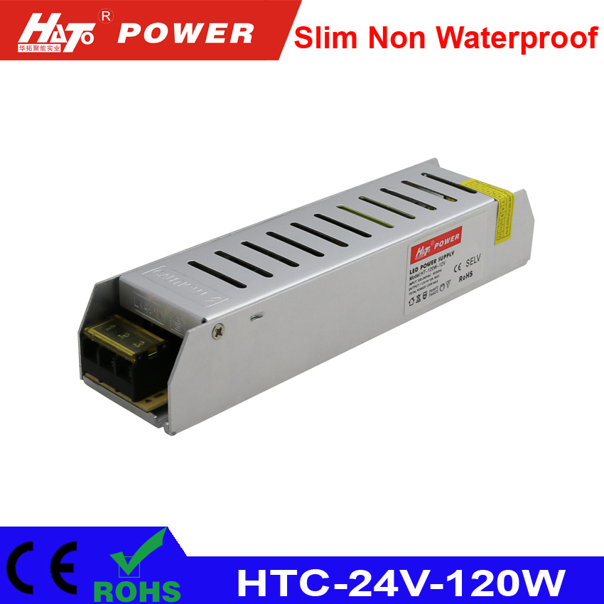 24V 5A LED Power Supply with Ce RoHS Bis HTC-Series