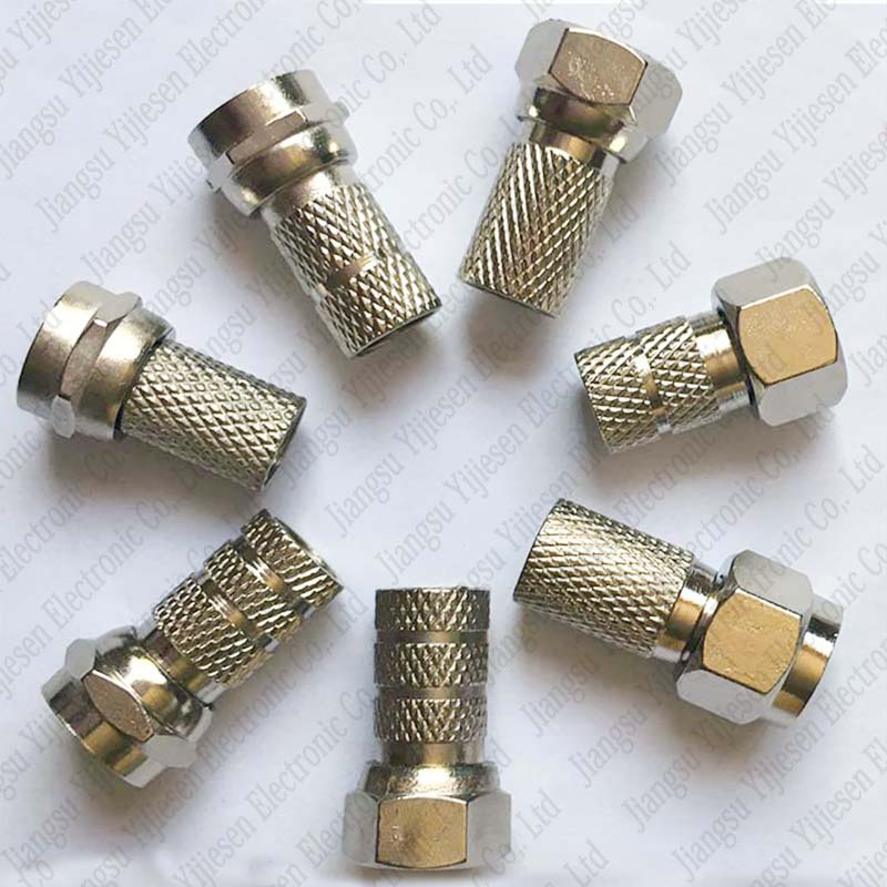 Screw on RG6 F Type Satellite TV Antenna Connector