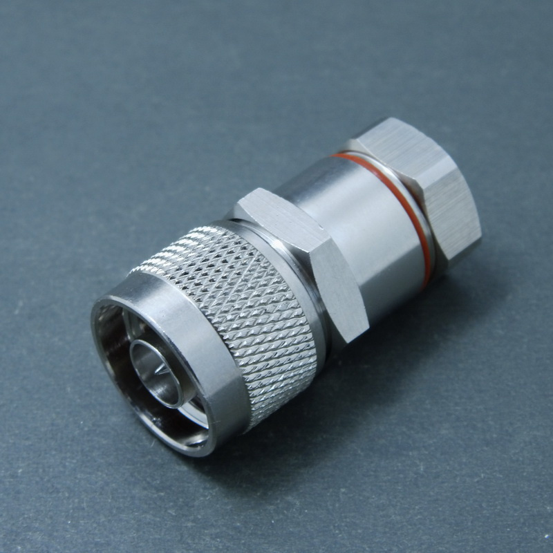 RF Coaxial Male Clamp N Connector for 1-2 Superflexible Cable