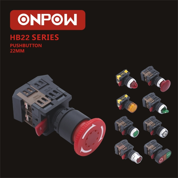 Onpow 22mm Push Button Switch (HB22 series)
