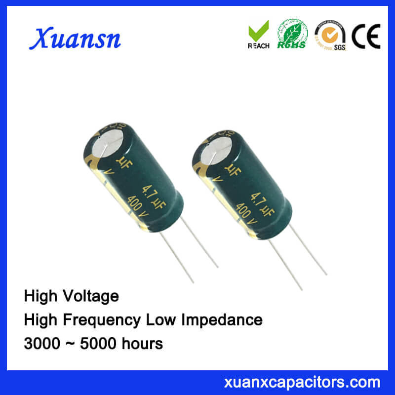 Electric Capacitor Electrolytic 4.7UF 400V High Frequency