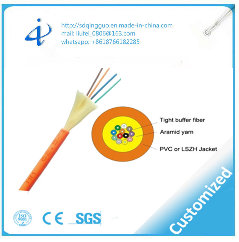 Optical Fiber Cable Flat Ribbon Cable (GJDFBV) with 12 Core