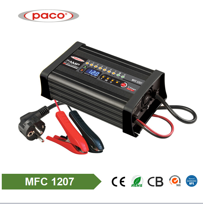 OEM Design 12V 7A Auto Portable 8-Stage Battery Charger