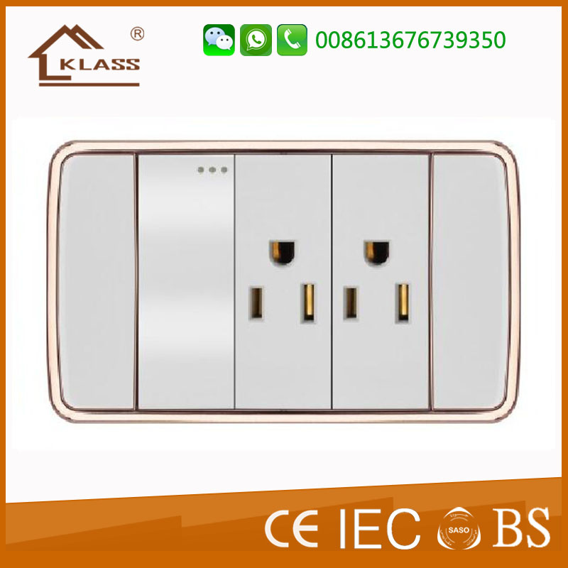 Hot Style 2-Gang 6-Pin Switch and Socket