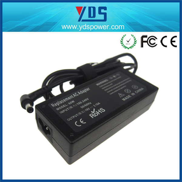 19V 3.16A 60W Adapter for Acer 5.5*1.7