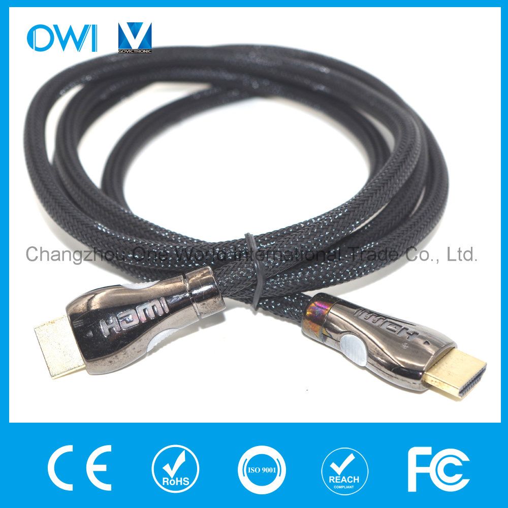 HDMI 19 Pin Plug-Plug Cable for HDTV Metal Plug