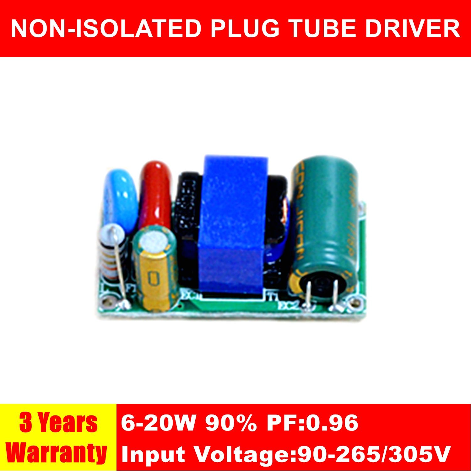 6-20W Hpf Non-Isolated Small Size Plug LED Tube Driver QS1310