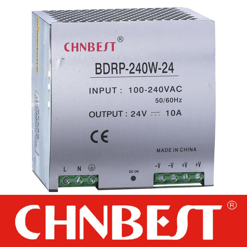 36VDC 240W with Pfc Function DIN-Rail Power Supply (DRP-240-36)
