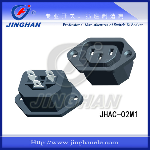 Jhac-02m1 3 Pins AC Power Socket/ 3 Pin Connector