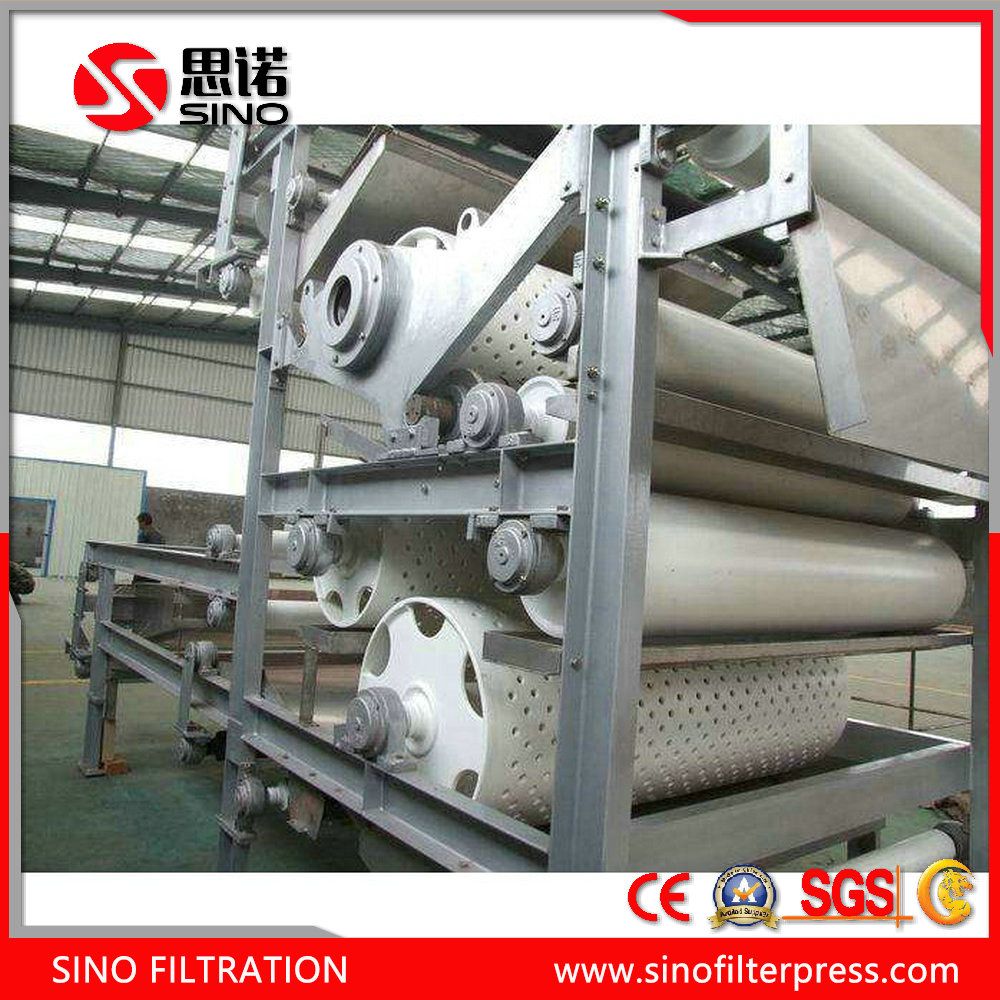 Popular Ss304 Belt Filter Press Integrated with Thickening System