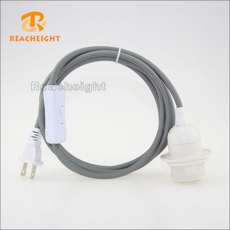 UL Type Braided Lamp Cord Set with Lamp Holder and Switch