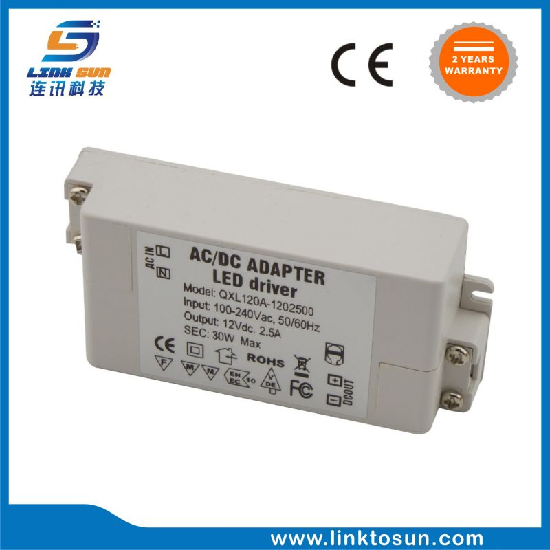 Best Quality 30W 12V 2.5A LED Light Driver with Ce